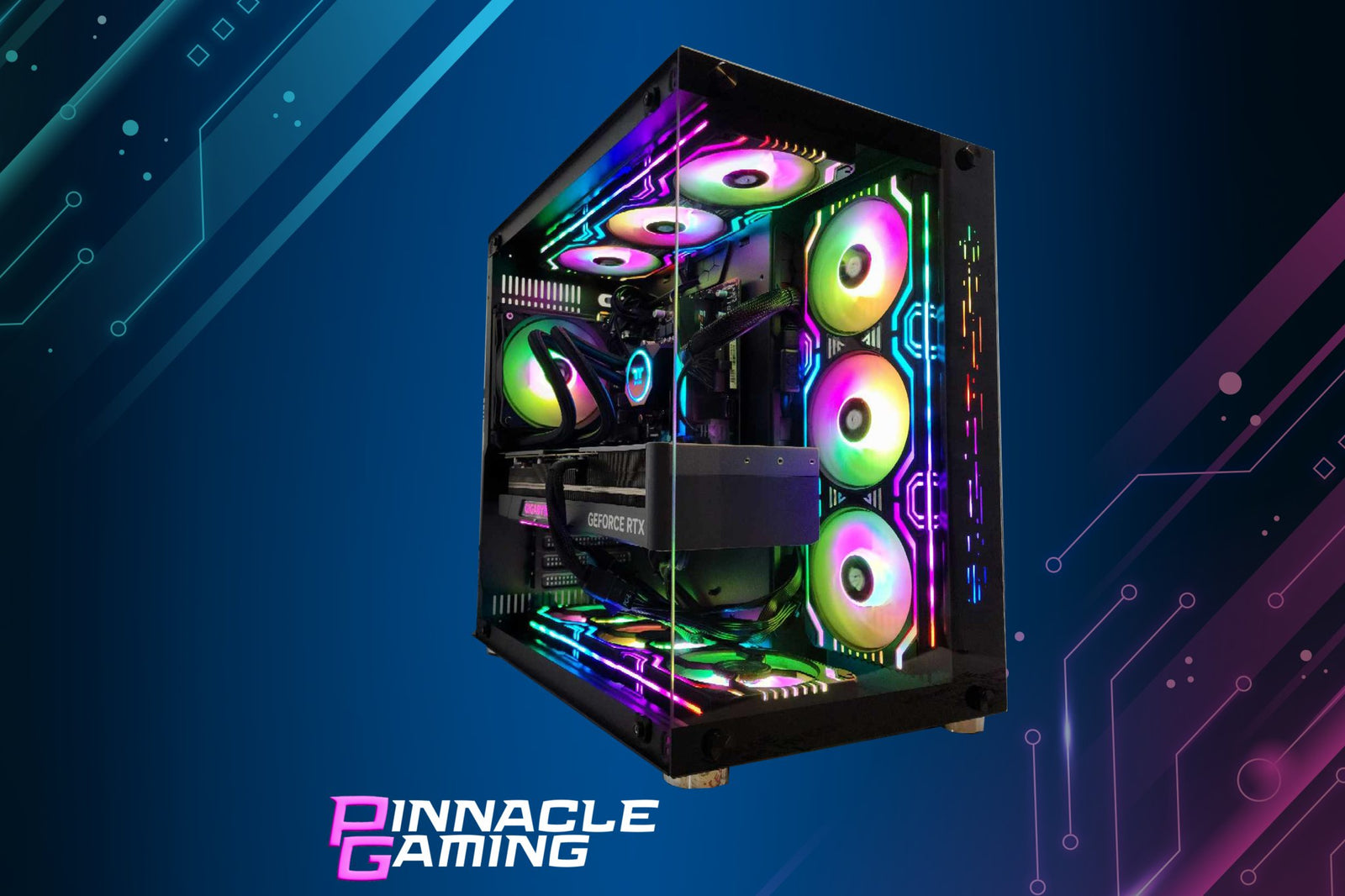 Pinnacle Gaming PC Desktop Computer i7 NVIDIA GeForce RTX 4070 1TB M2 SSD 16gb DDR5 VR GiM H610 - Geek Tech