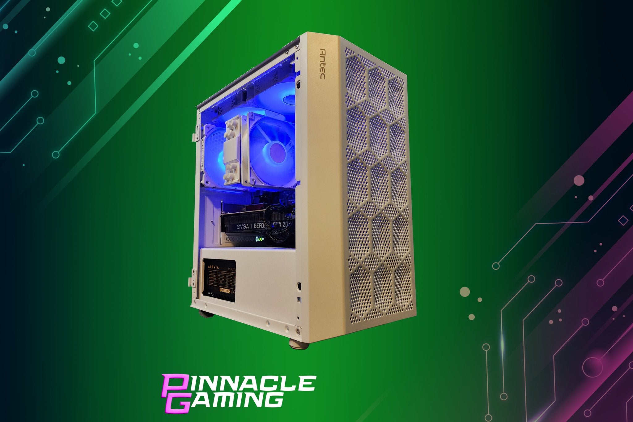 Pinnacle Gaming PC Windows 11 Ryzen 5 RTX 2070 256GB SSD 1tb HDD 32GB RAM WiFi Bluetooth - Geek Tech