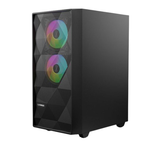 Raidmax Meshian Gaming Series ATX Computer Case X902 3x Preinstalled RGB Fan - Geek Tech