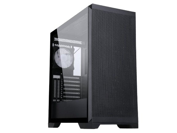 SAMA IDX8 - ARGB - BK Black Dual USB3.0 Steel/ Tempered Glass ATX Mid Tower Gaming Computer Case w/ 4 x ARGB LED Fans (3 x120mm x Front l, 1 x120mm x Rear)Pre - Installed - Geek Tech