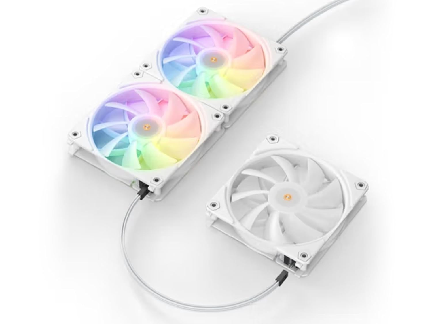 SAMA UF1203W ARGB 3 - in - 1 120mm Fan Kit White - Geek Tech