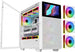 SAMA V - Play White Gaming Mid Tower Computer Case w/ 8in LCD Display - Geek Tech