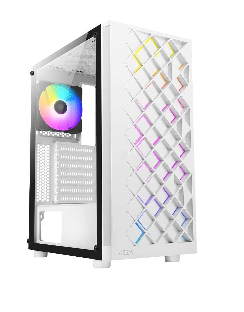 Azza CSAZ-280W Spectra White ATX Mid Tower Gaming Case