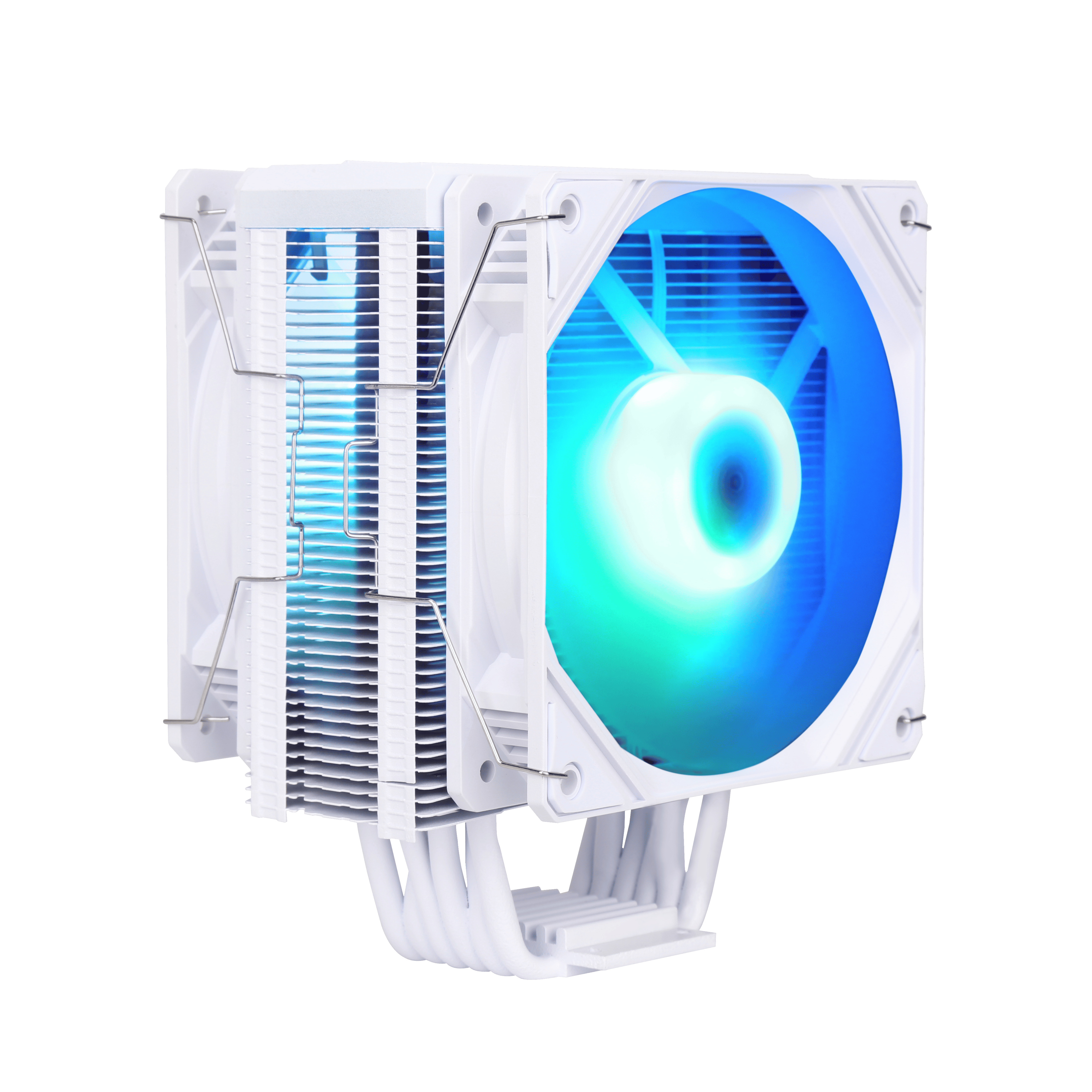SAMA KA600DW Air Fan CPU Cooler RGB Intel LGA 775 1150 1151 1155 1156 1200 1366 1700 White - Geek Tech
