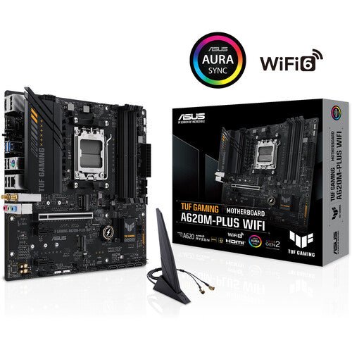 ASUS TUF GAMING A620M-PLUS WIFI AM5 Micro-ATX Motherboard - Geek Tech