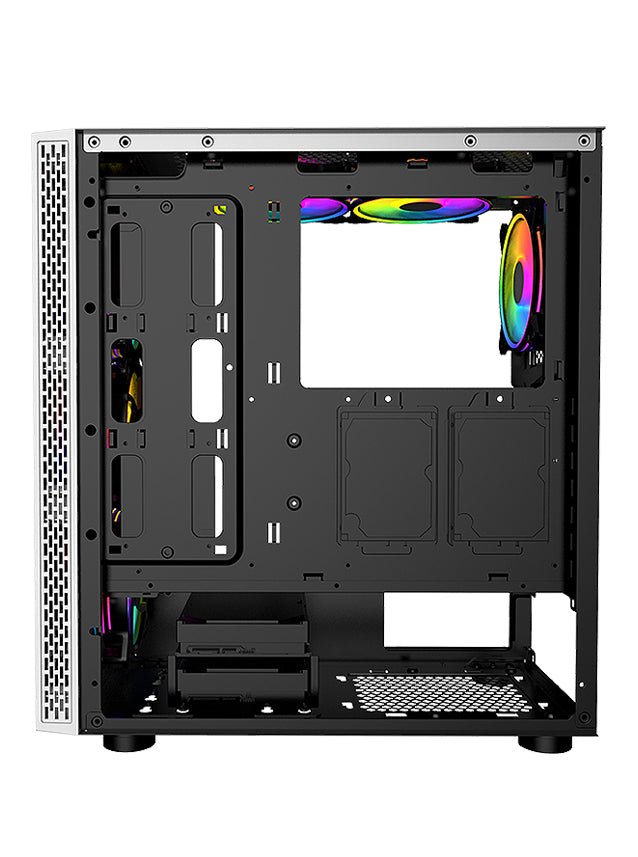 BGears Blackwidow Gaming Computer Case RGB E-ATX ATX Micro-ATX ITX Tempered Glass Black - Geek Tech