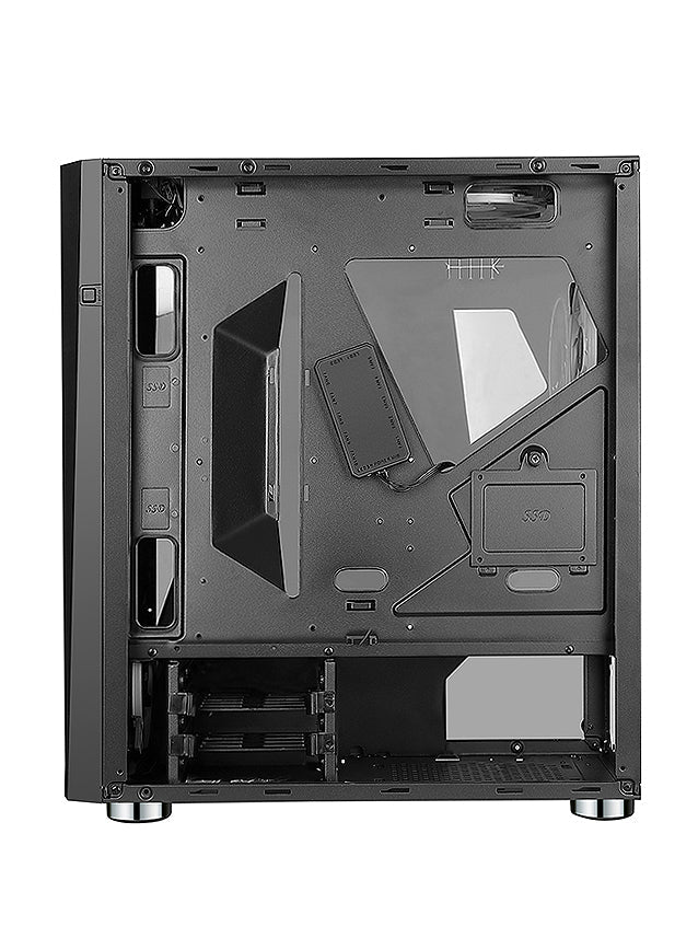 BGears Draco5907 RGB Gaming Computer Case RGB E-ATX ATX Micro-ATX Mini-ITX Tempered Glass Black - Geek Tech