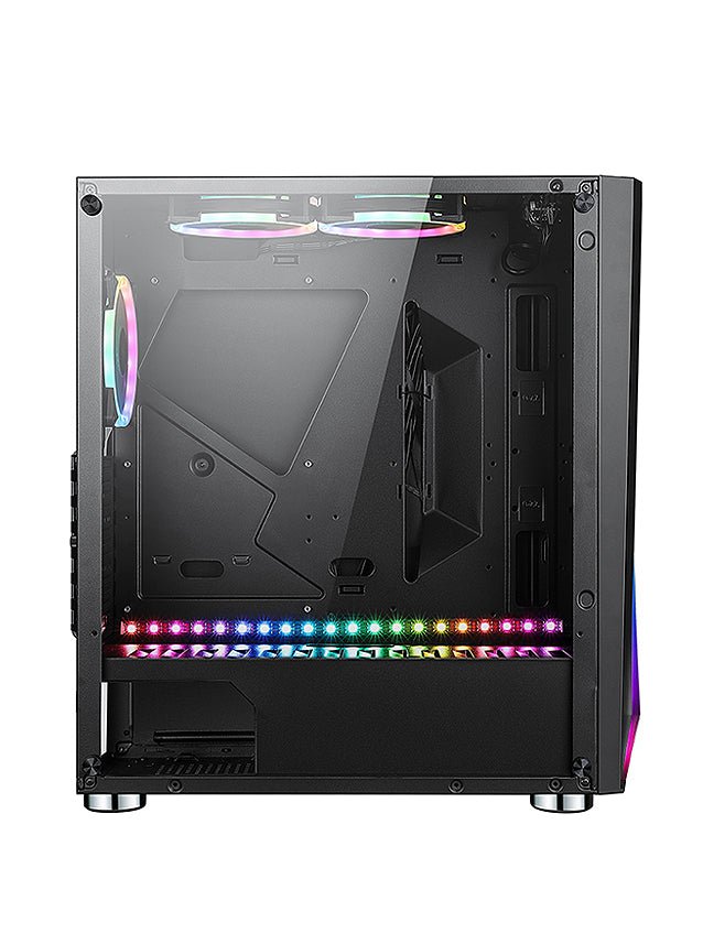 BGears Draco5907 RGB Gaming Computer Case RGB E-ATX ATX Micro-ATX Mini-ITX Tempered Glass Black - Geek Tech