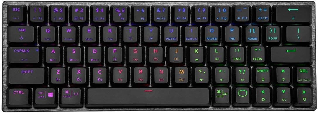 Cooler Master SK622 60% Wireless Bluetooth Space Gray Mechanical Low Profile Gaming Keyboard (SK-622-GKTL1-US) - Geek Tech