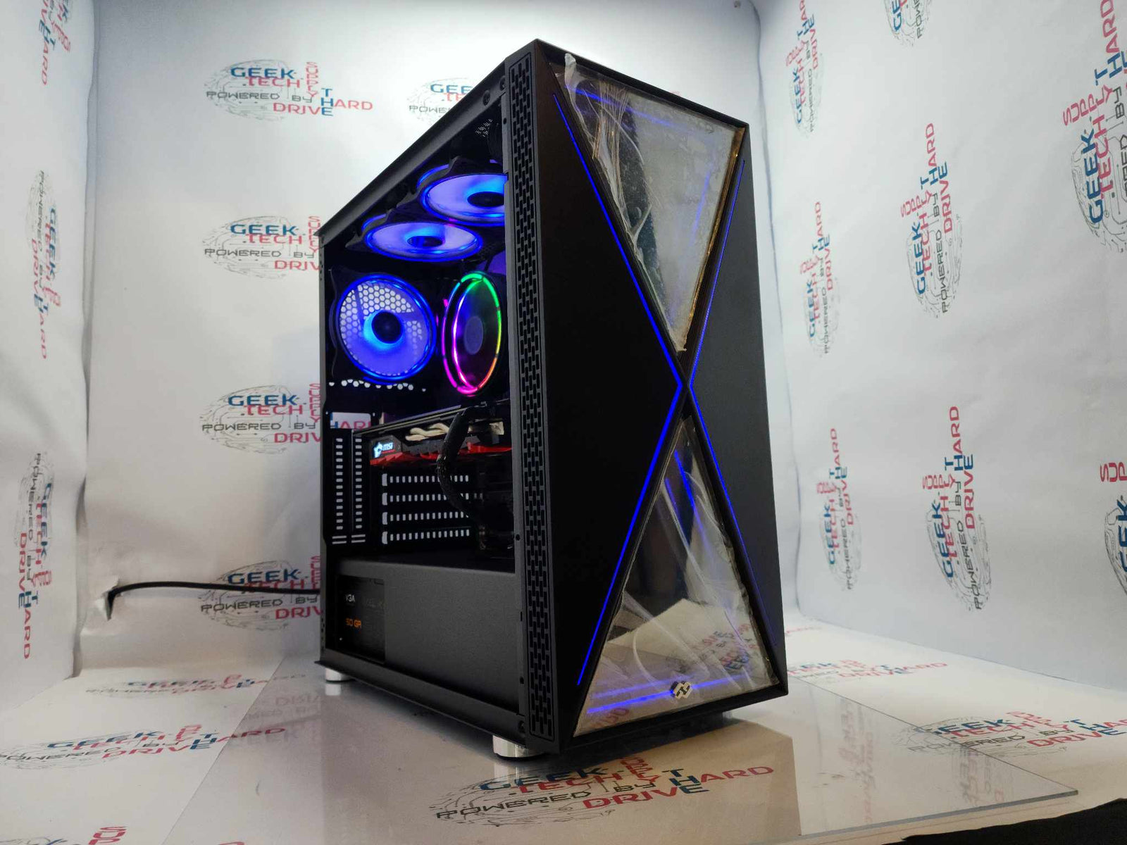 Custom Gaming Desktop PC Ryzen 256gb SSD 1tb HDD GTX 1060 6gb 28gb DDR4 Blackwidow Black - Geek Tech