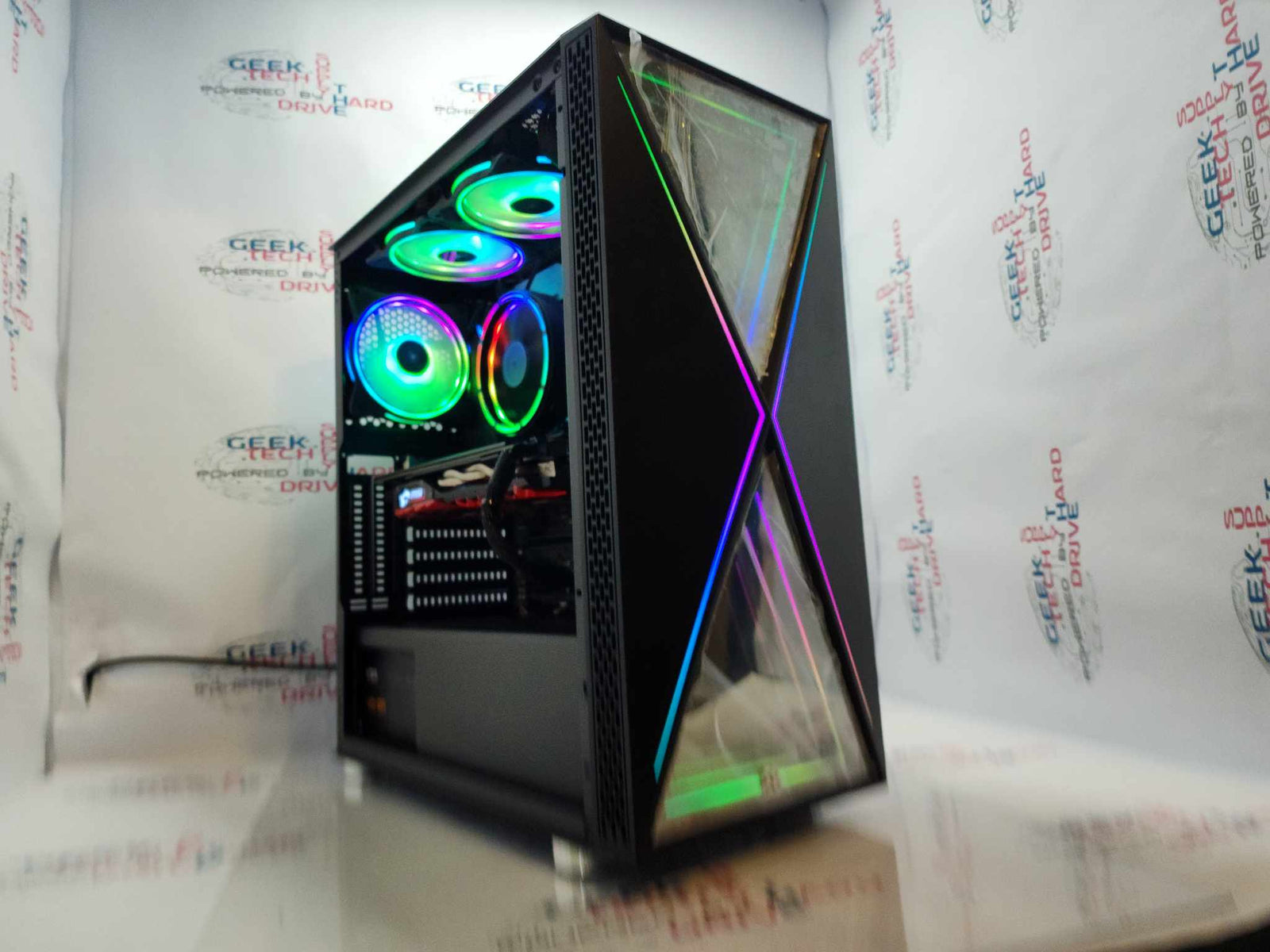 Custom Gaming Desktop PC Ryzen 256gb SSD 1tb HDD GTX 1060 6gb 28gb DDR4 Blackwidow Black - Geek Tech