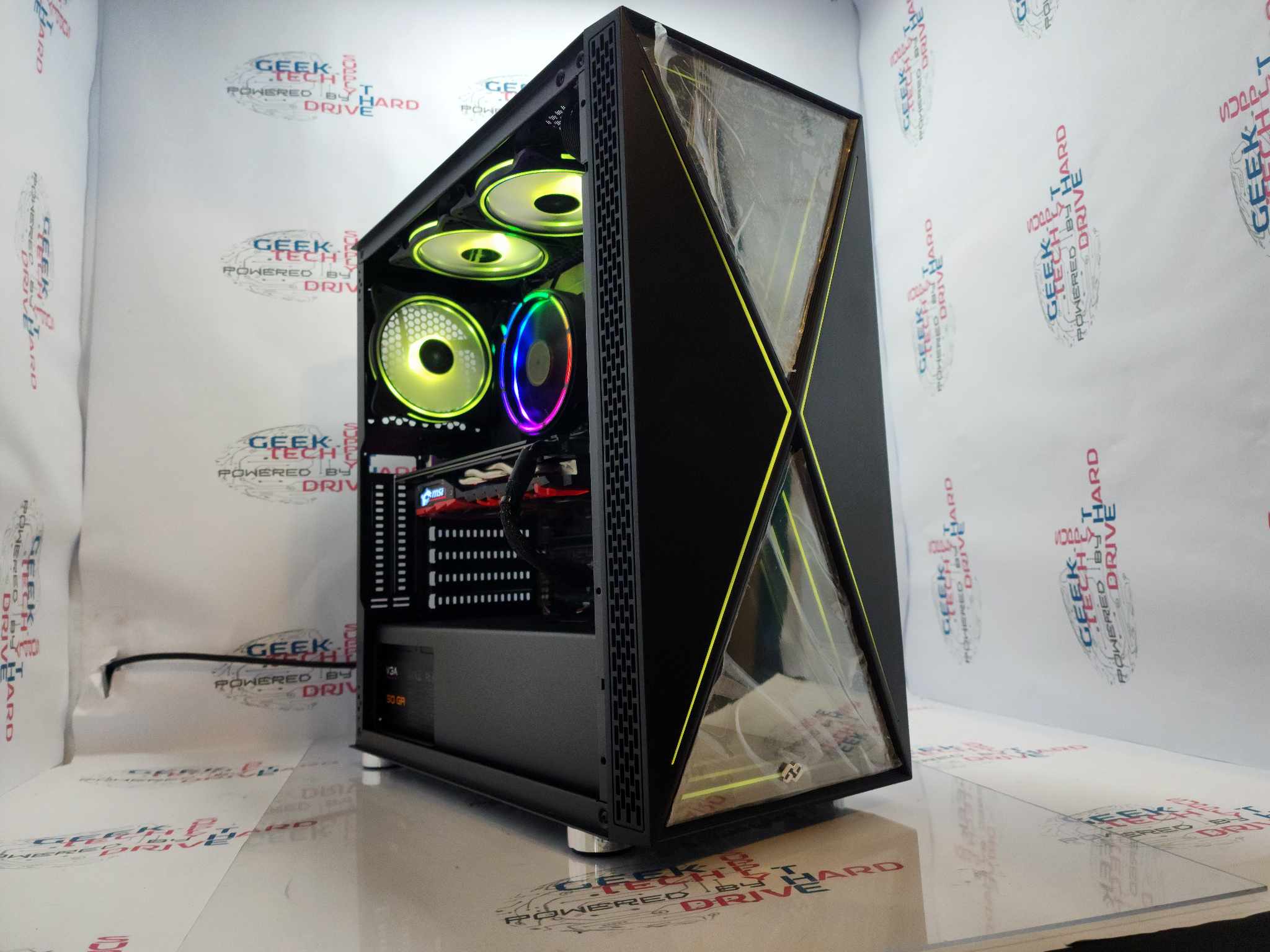 Custom Gaming Desktop PC Ryzen 256gb SSD 1tb HDD GTX 1060 6gb 28gb DDR4 Blackwidow Black - Geek Tech