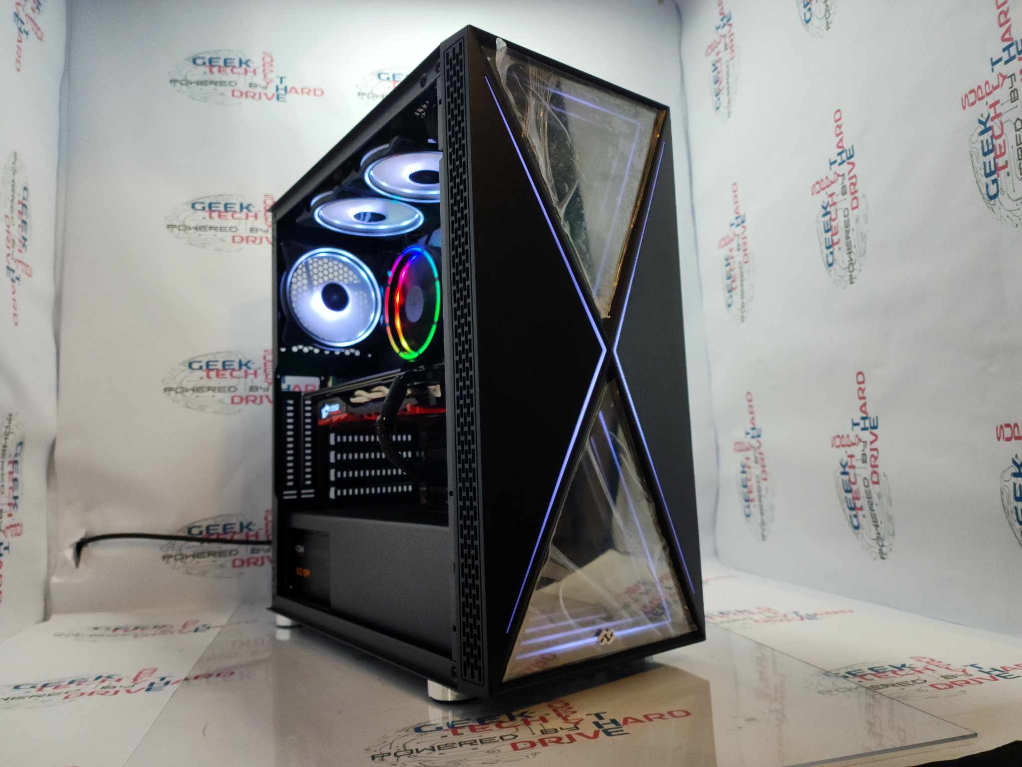 Custom Gaming Desktop PC Ryzen 256gb SSD 1tb HDD GTX 1060 6gb 28gb DDR4 Blackwidow Black - Geek Tech