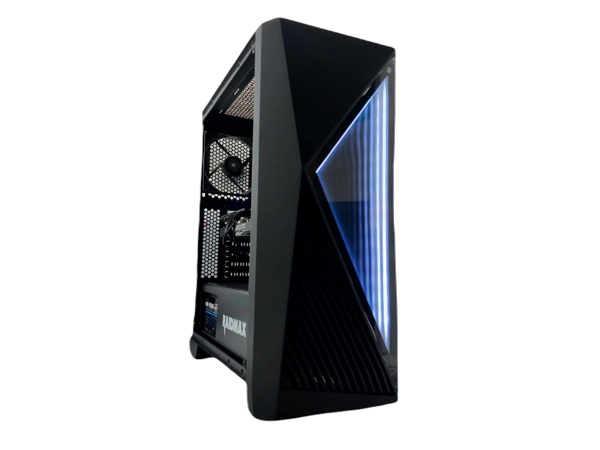 Custom Gaming Desktop PC Ryzen 3 Quad-Core 2TB SSD RTX 4060 16gb Black S811 A520 - Geek Tech