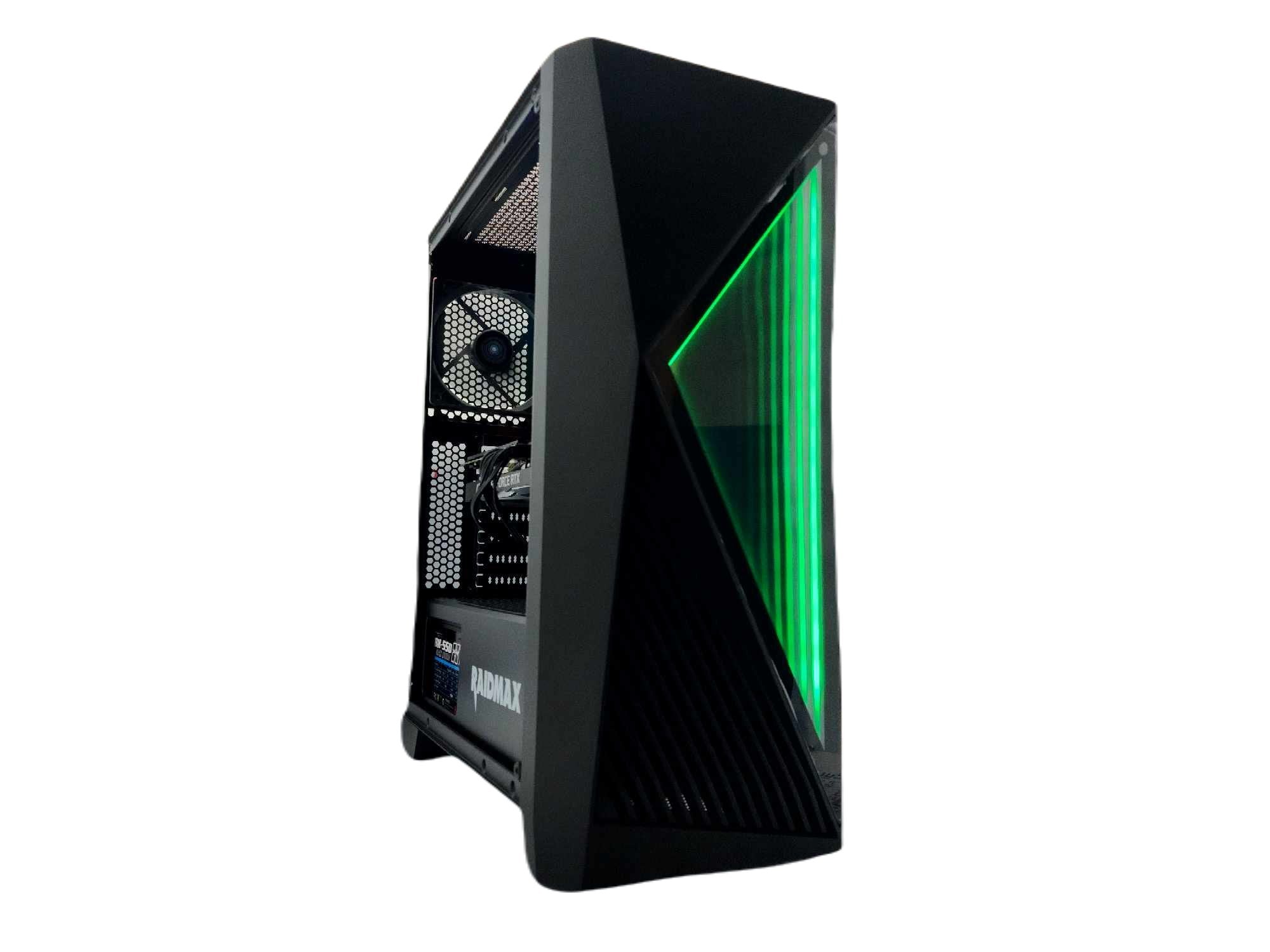 Custom Gaming Desktop PC Ryzen 3 Quad-Core 2TB SSD RTX 4060 64gb Black S811 A520 - Geek Tech