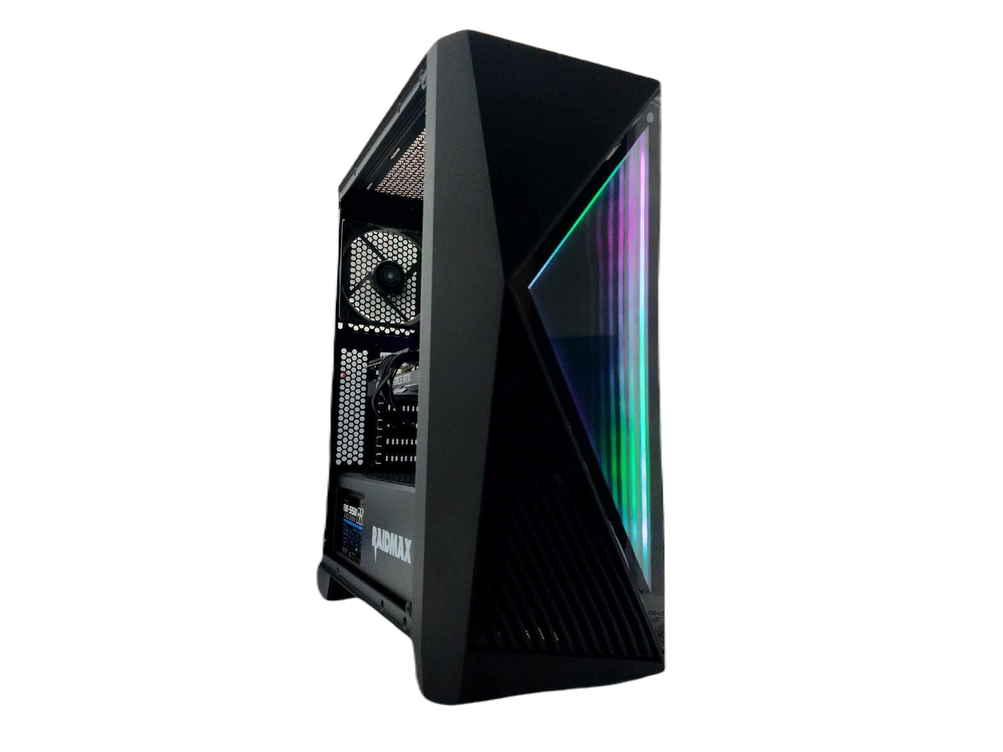 Custom Gaming Desktop PC Ryzen 3 Quad-Core 500GB SSD RTX 2060 32gb Black S811 A520 - Geek Tech