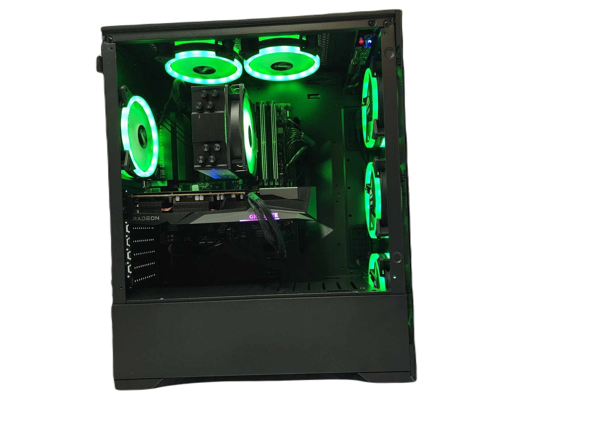 Custom Gaming Desktop PC Ryzen 7 7800X3D 1TB SSD RX 6700 XT 16GB Black Vog A620M - Geek Tech