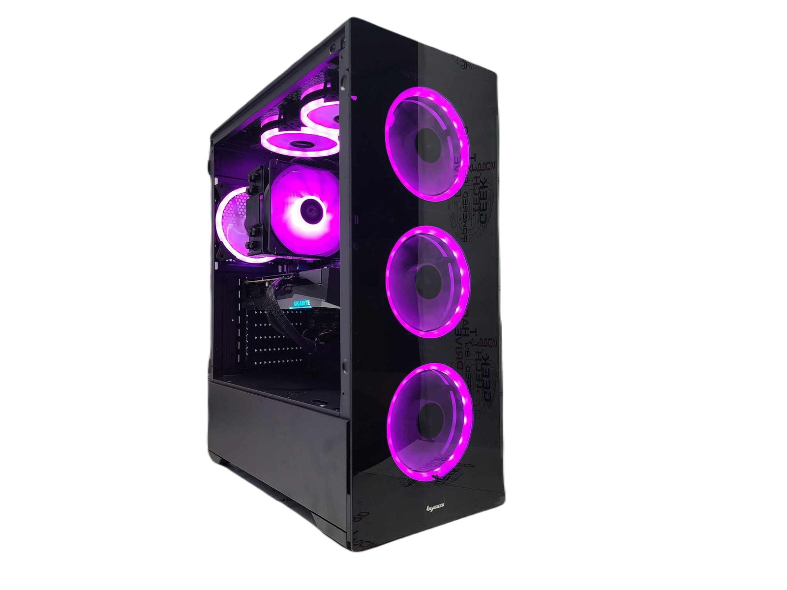 Custom Gaming Desktop PC Ryzen 7 7800X3D 1TB SSD RX 6700 XT 16GB Black Vog A620M - Geek Tech