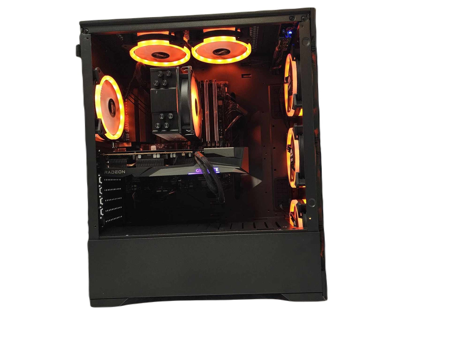 Custom Gaming Desktop PC Ryzen 9 7900X3D 1TB SSD RX 6600 XT 16GB Black Vog A620M - Geek Tech