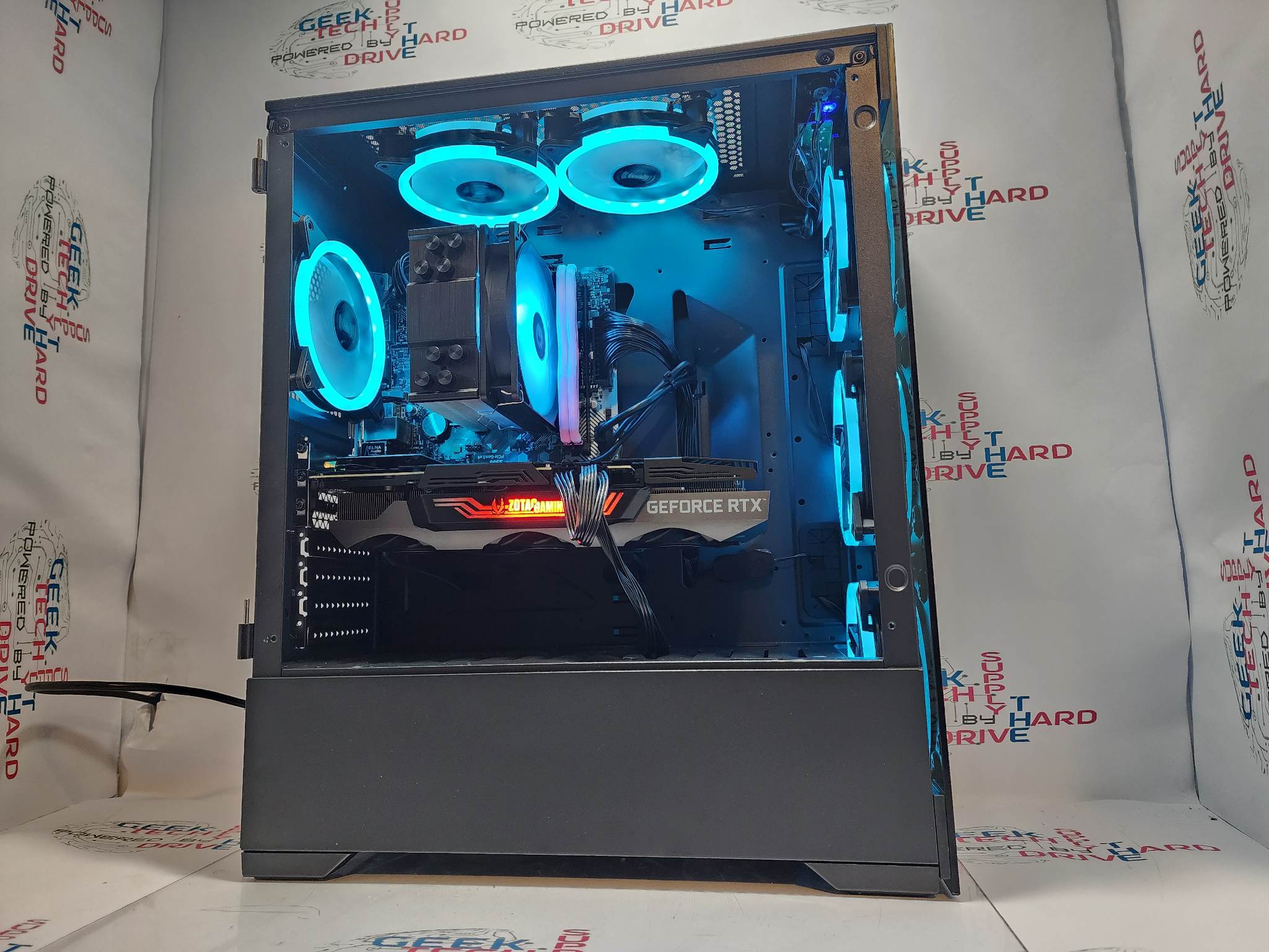 Custom Gaming Desktop PC Windows 11 Ryzen 5 5600g RTX 3080 16gb DDR4 256gb SSD 1tb HDD Voguish - Geek Tech