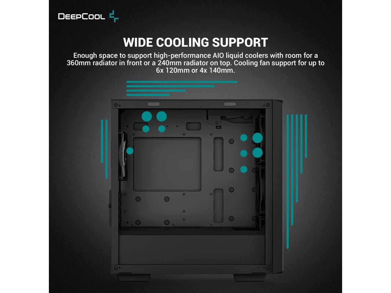 DeepCool CC360 ARGB Gaming Computer Case M-ATX - Geek Tech