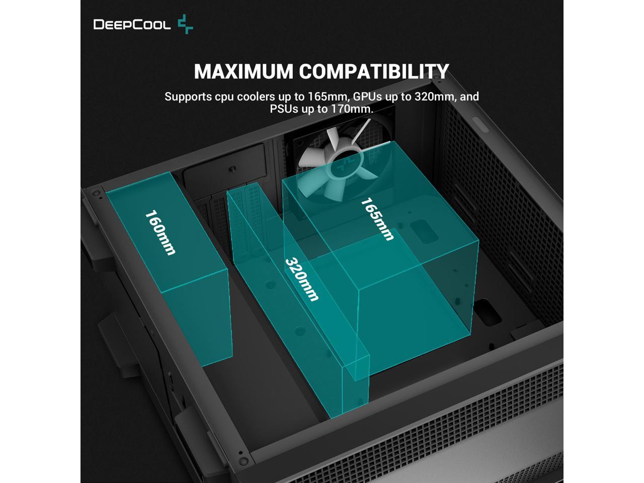 DeepCool CC360 ARGB Gaming Computer Case M-ATX - Geek Tech