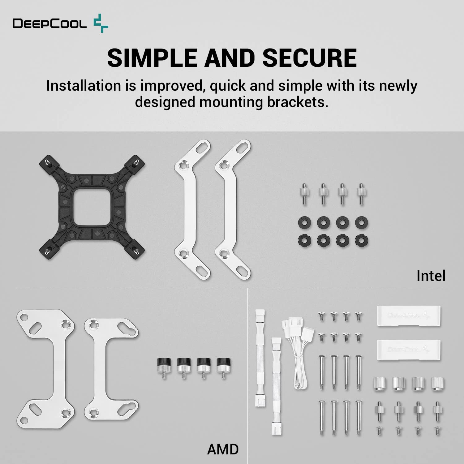 DeepCool Liquid Cooler LT520 240mm White - Geek Tech