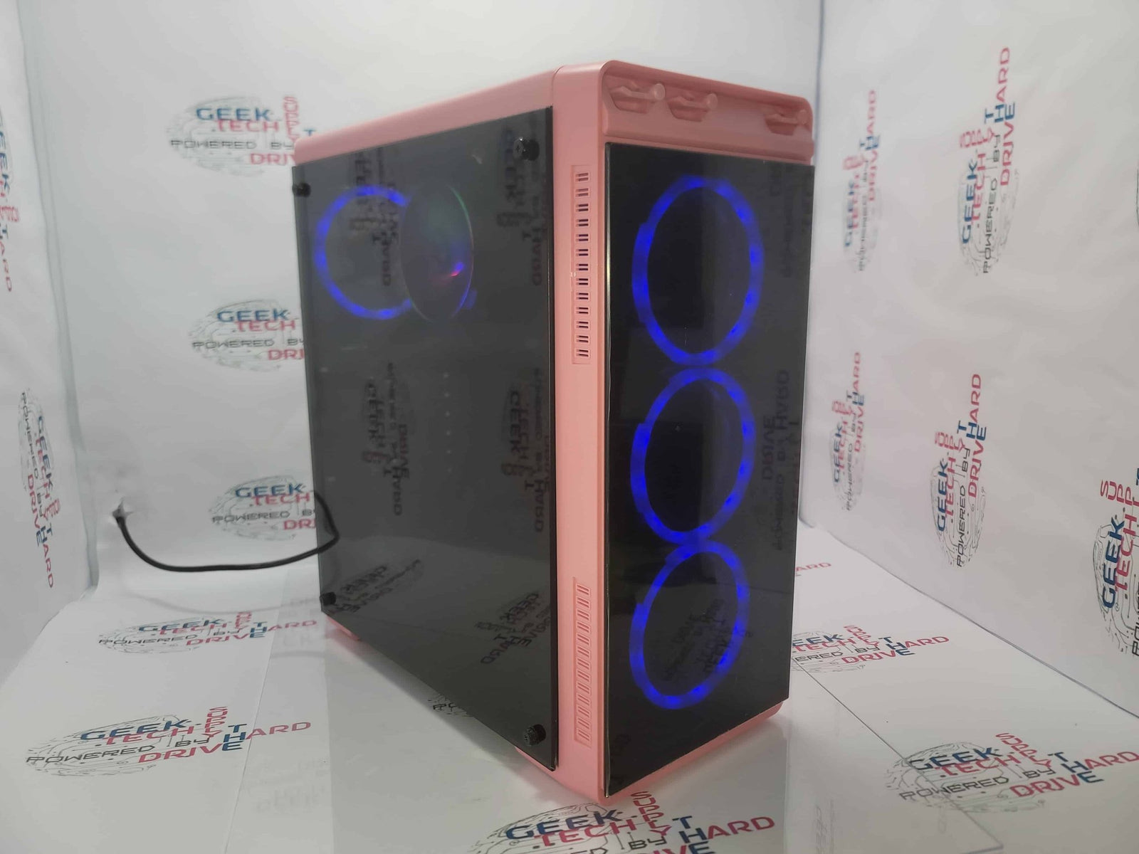 Gaming Custom Desktop PC Computer i5 SSD 500GB 1TB 2TB NVIDIA GTX RTX WiFi Aura Pink H6 - Geek Tech