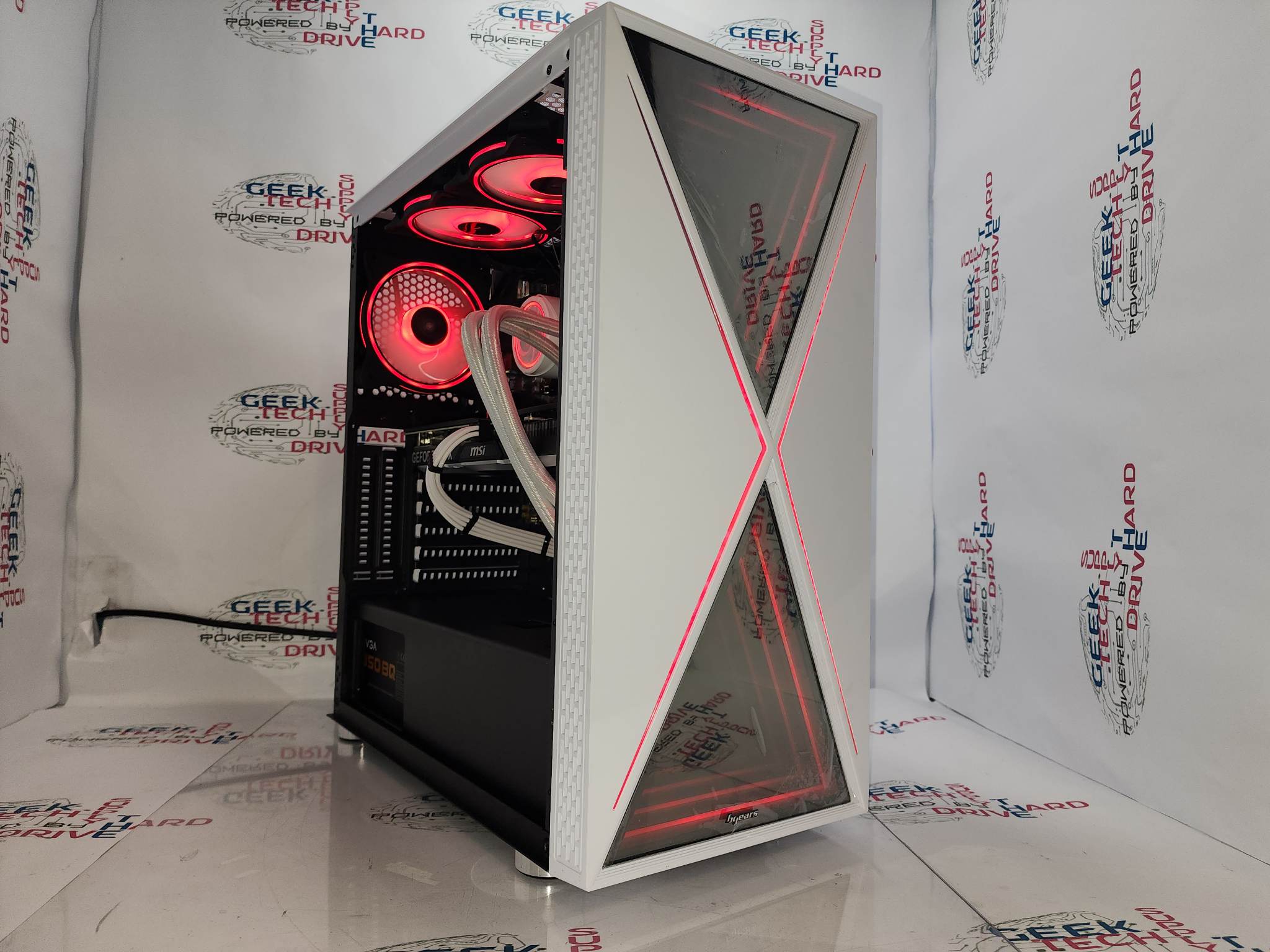 Gaming Custom Desktop PC Computer i7 NVIDIA RTX 3060 Ti SSD 500GB 1TB 2TB 8GB 16GB 32GB Blackwidow White H6 - Geek Tech