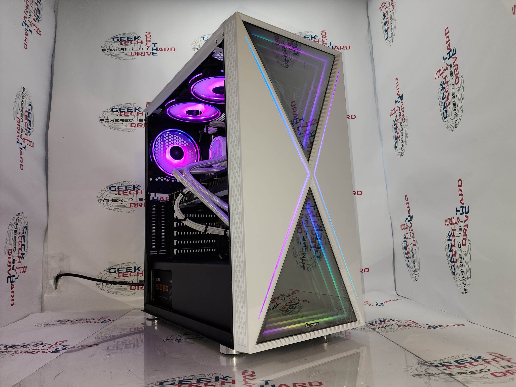 Gaming Custom Desktop PC Computer i7 NVIDIA RTX 3060 Ti SSD 500GB 1TB 2TB 8GB 16GB 32GB Blackwidow White H6 - Geek Tech