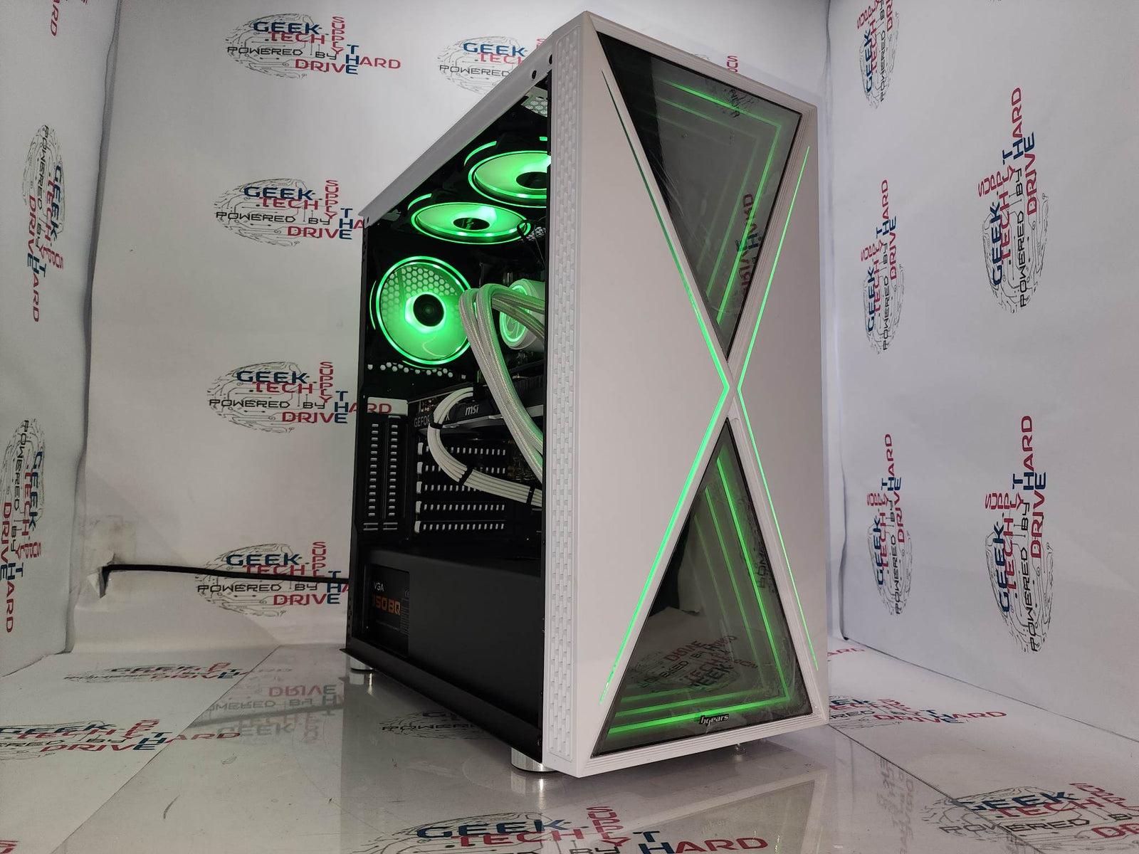 Gaming Custom Desktop PC Computer i7 NVIDIA RTX 3060 Ti SSD 500GB 1TB 2TB 8GB 16GB 32GB Blackwidow White H6 - Geek Tech