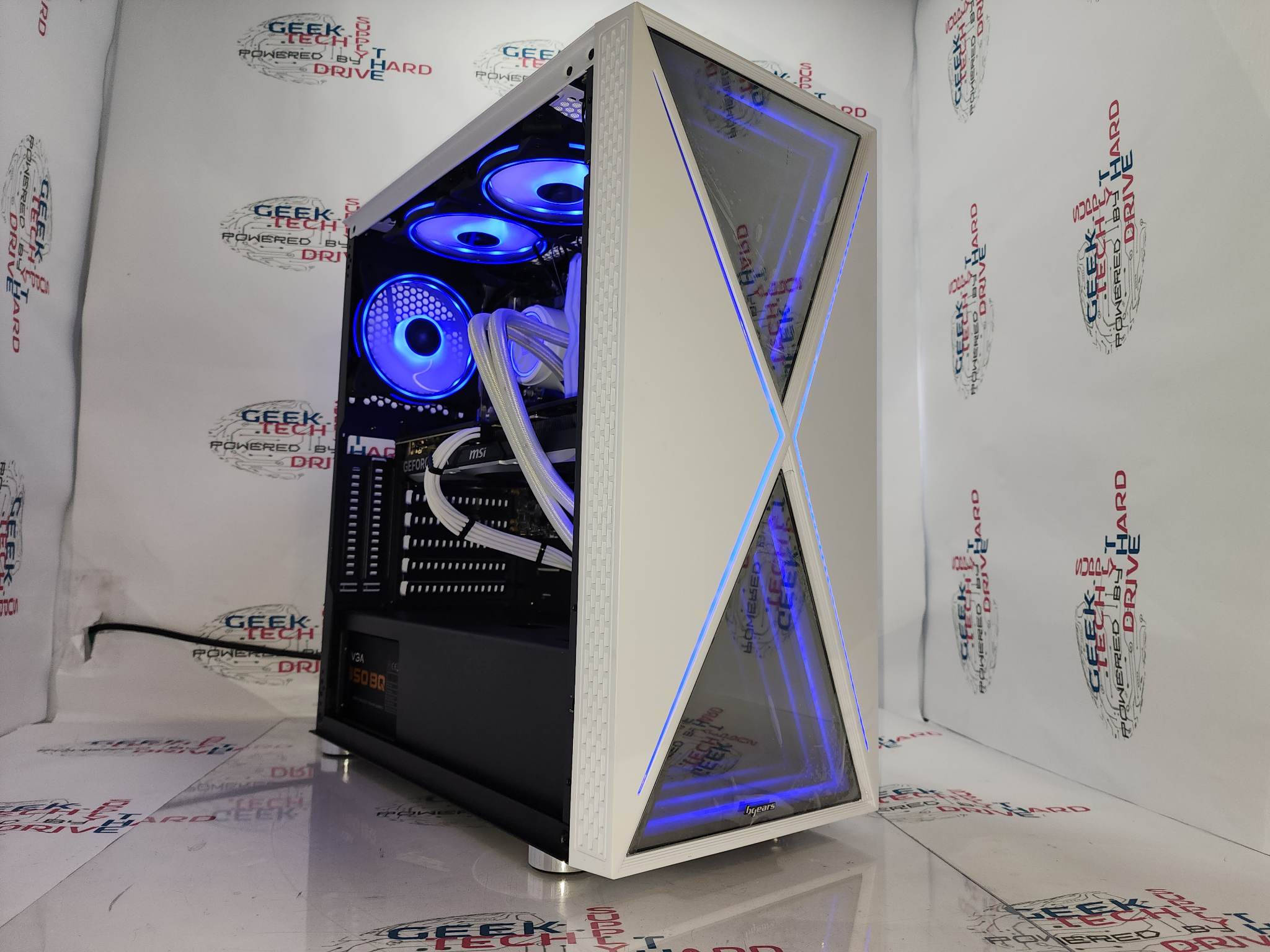 Gaming Custom Desktop PC Computer i7 NVIDIA RTX 3060 Ti SSD 500GB 1TB 2TB 8GB 16GB 32GB Blackwidow White H6 - Geek Tech