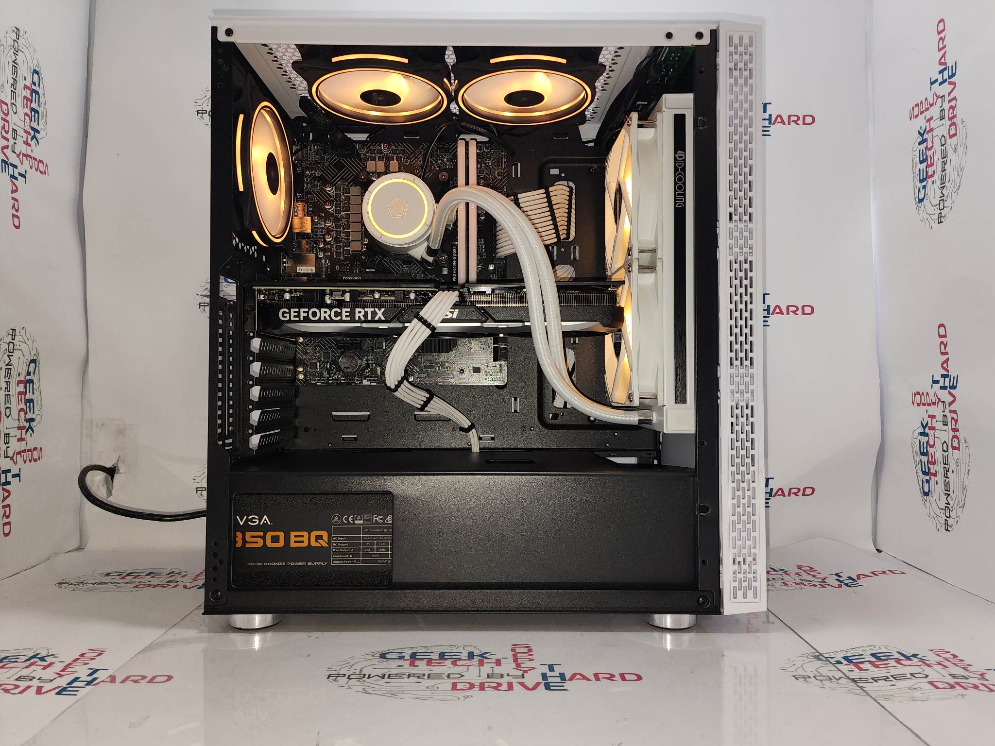 Gaming Custom Desktop PC Computer i7 NVIDIA RTX 3060 Ti SSD 500GB 1TB 2TB 8GB 16GB 32GB Blackwidow White H6 - Geek Tech