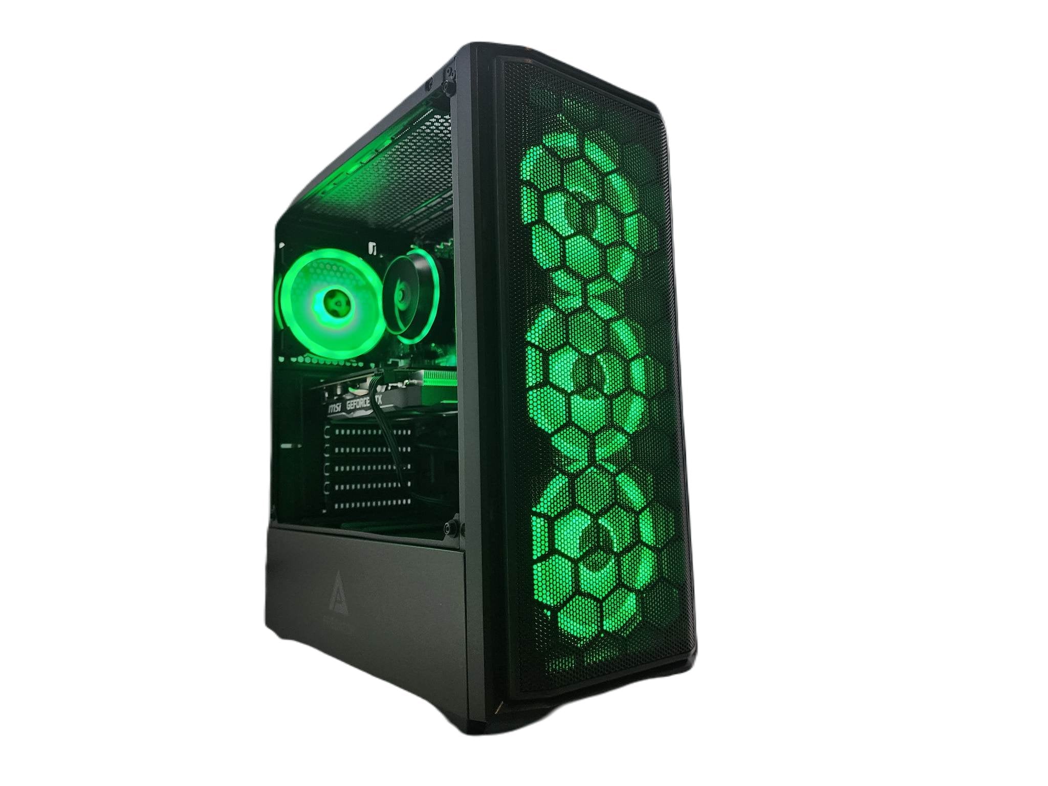 Gaming Desktop PC Computer Intel i3 NVIDIA RTX 4060 1TB SSD 32GB DDR5 Predator Black H610 - Geek Tech