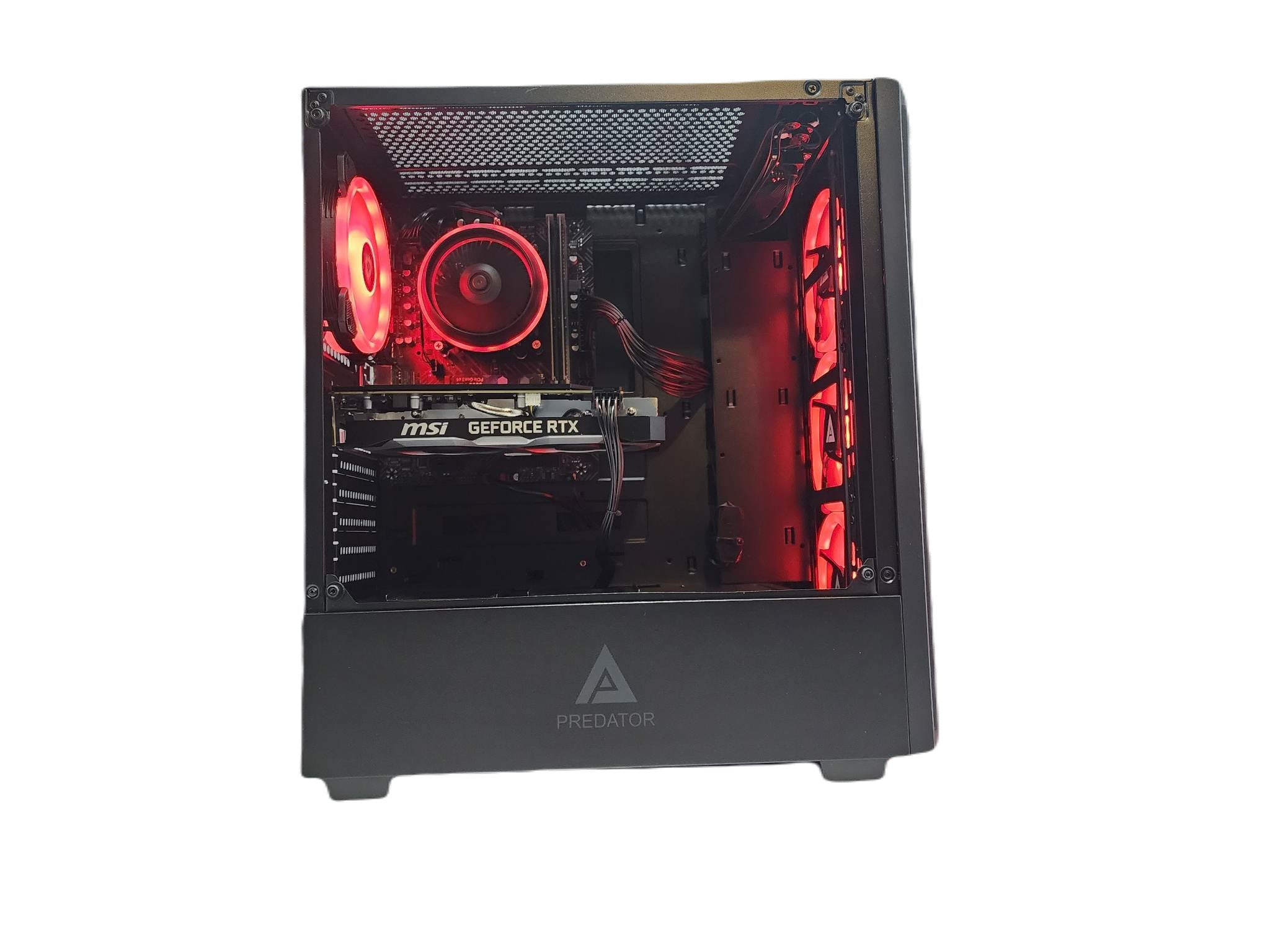 Gaming Desktop PC Computer Intel i3 NVIDIA RTX 4060 1TB SSD 32GB DDR5 Predator Black H610 - Geek Tech