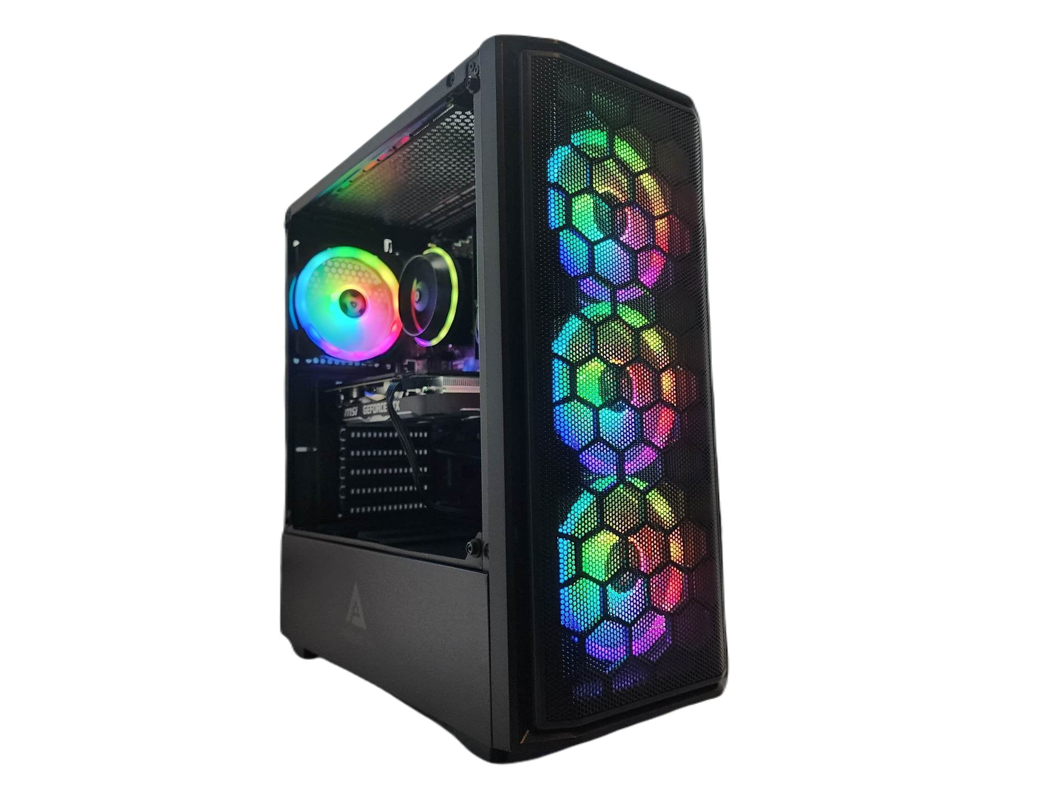 Gaming Desktop PC Computer Intel i3 NVIDIA RTX 4060 1TB SSD 32GB DDR5 Predator Black H610 - Geek Tech