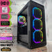 Gaming Desktop PC Computer Intel i5 NVIDIA GeForce RTX 4060 Ti 256GB SSD 1TB HDD 8GB DDR5 Wifi Aura-P Black H610 - Geek Tech