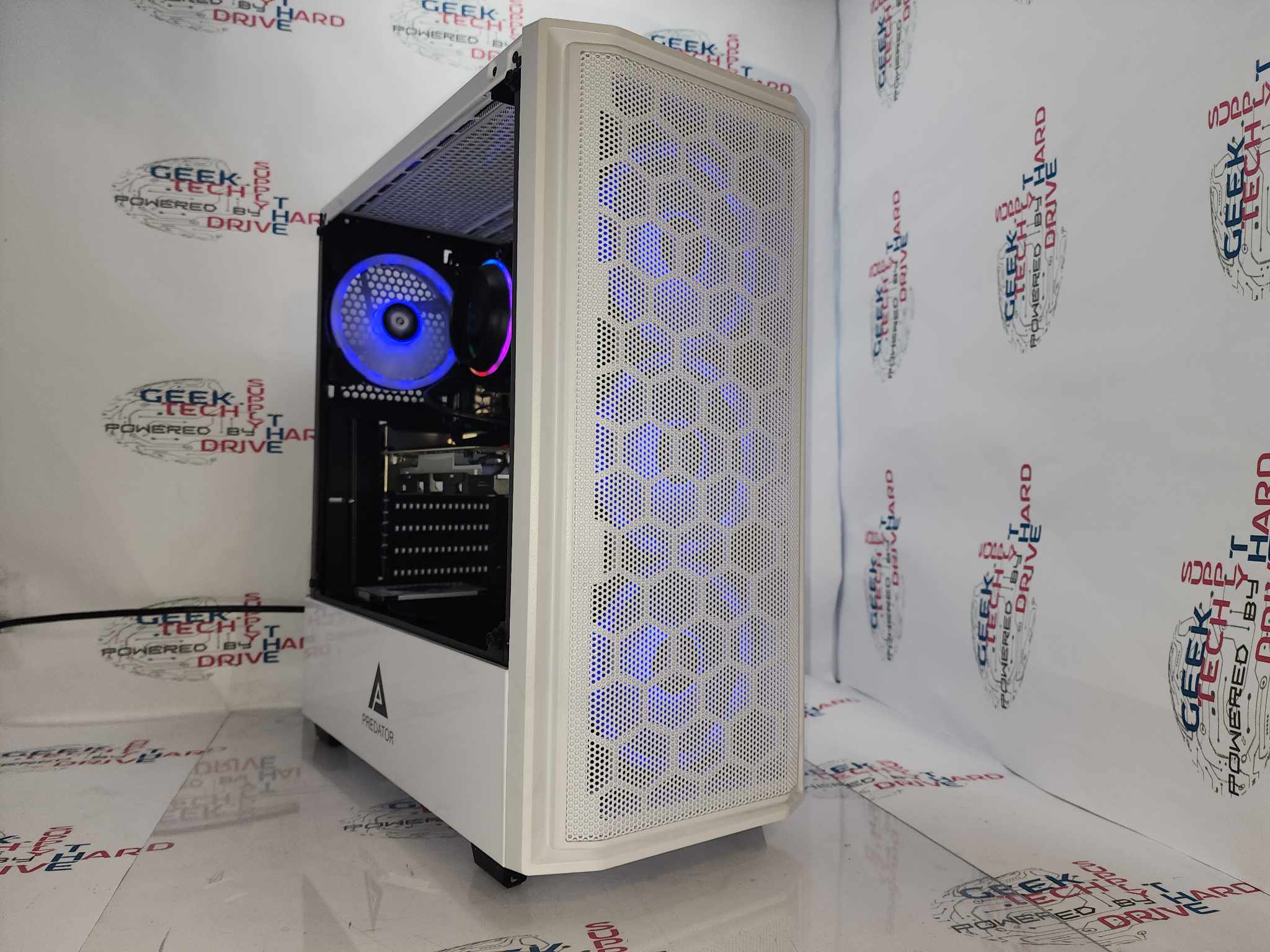 Gaming Desktop PC Computer Intel i5 NVIDIA RTX 2060 DDR5 SSD HDD 128GB 256GB 500GB 8GB 16GB 32GB RGB NVIDIA GTX RTX WiFi Predator White H610 - Geek Tech