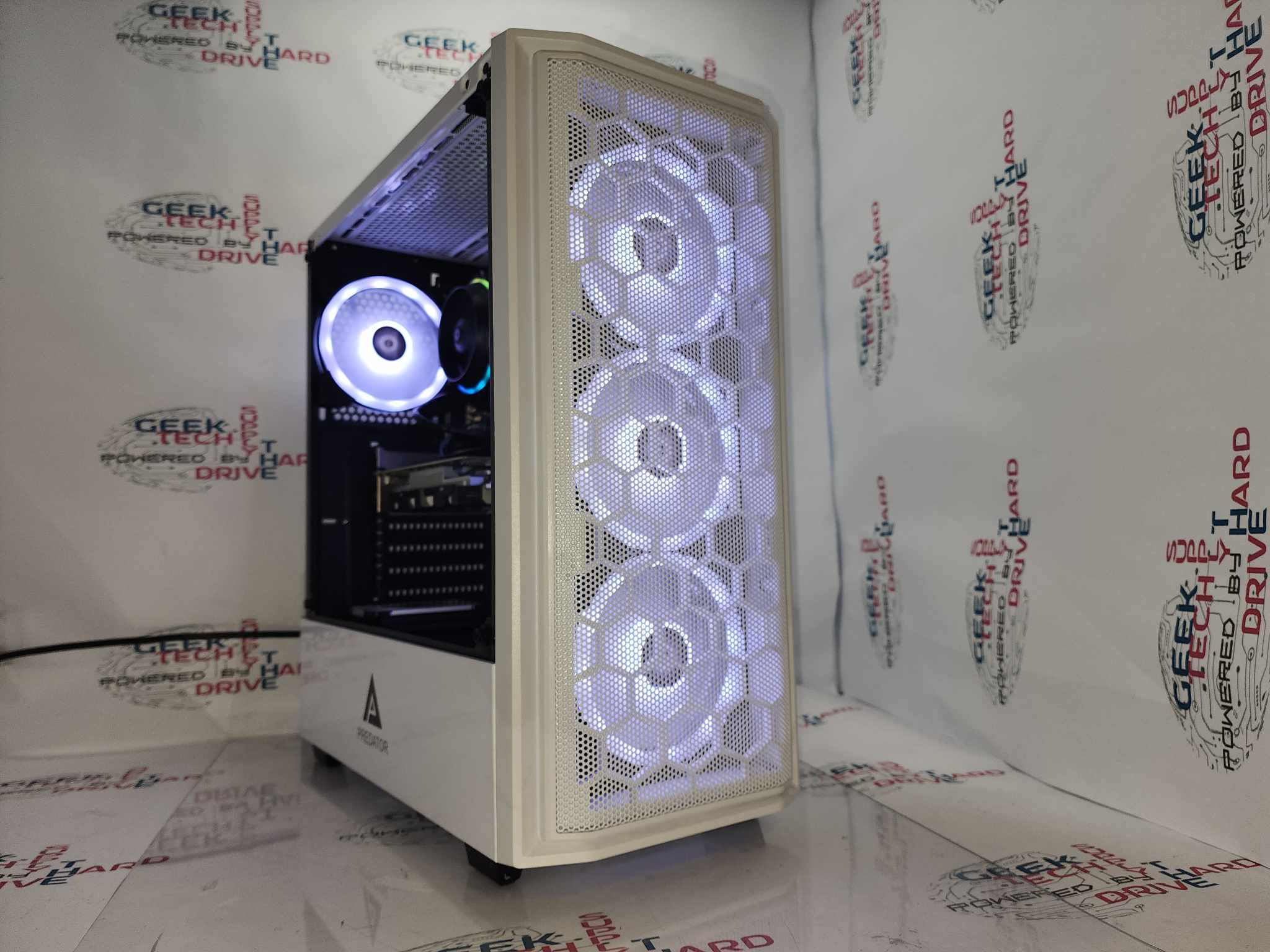 Gaming Desktop PC Computer Intel i5 NVIDIA RTX 2060 DDR5 SSD HDD 128GB 256GB 500GB 8GB 16GB 32GB RGB NVIDIA GTX RTX WiFi Predator White H610 - Geek Tech