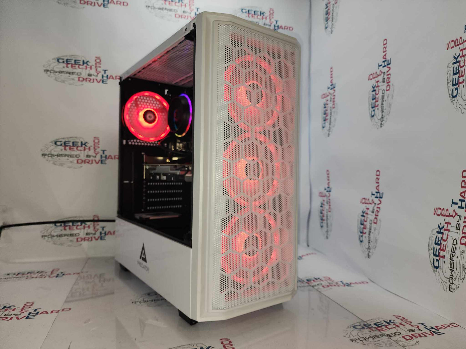 Gaming Desktop PC Computer Intel i5 NVIDIA RTX 2060 DDR5 SSD HDD 128GB 256GB 500GB 8GB 16GB 32GB RGB NVIDIA GTX RTX WiFi Predator White H610 - Geek Tech