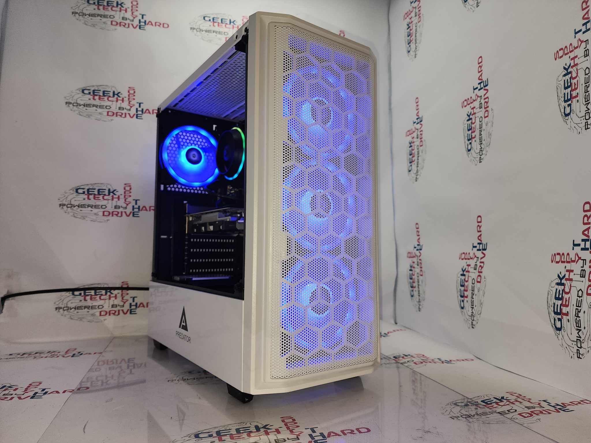 Gaming Desktop PC Computer Intel i5 NVIDIA RTX 2060 DDR5 SSD HDD 128GB 256GB 500GB 8GB 16GB 32GB RGB NVIDIA GTX RTX WiFi Predator White H610 - Geek Tech