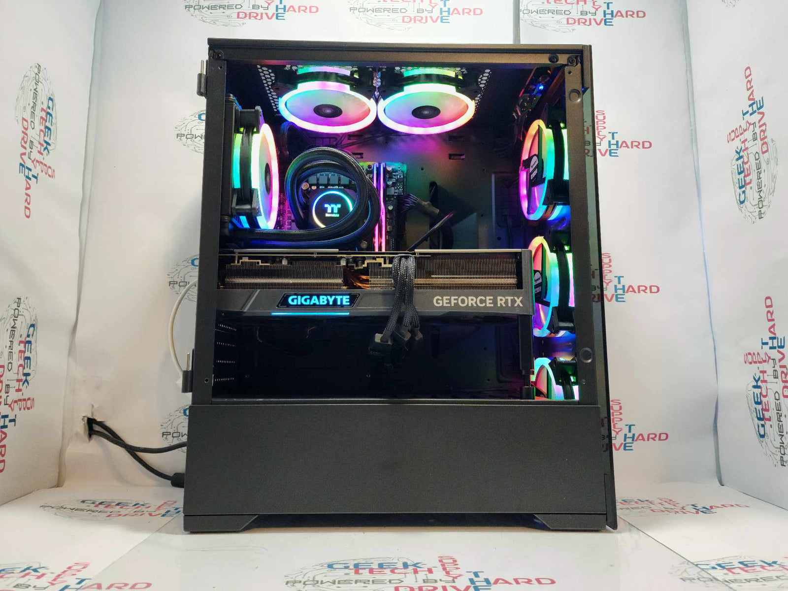 Gaming Desktop PC Computer Intel i7-13700K NVIDIA GeForce RTX 4080 2tb M2 SSD 32gb DDR5 VR RGB Vog - Geek Tech