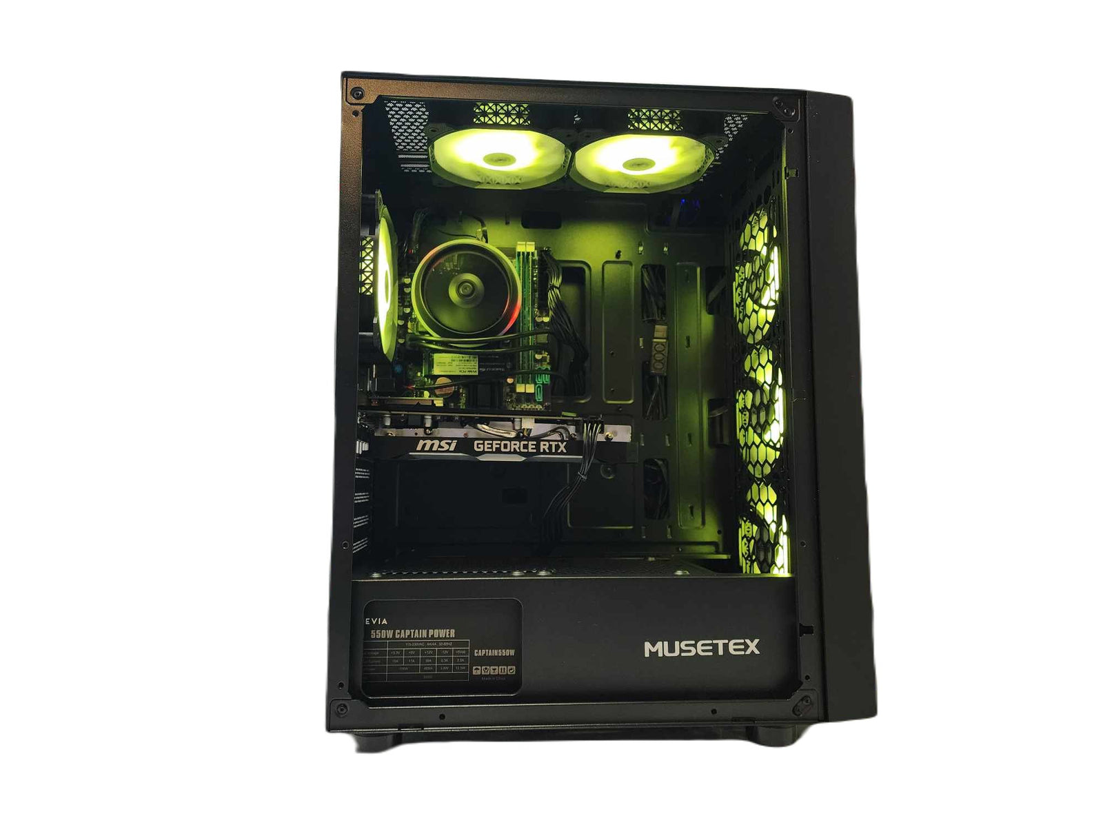 Gaming Desktop PC Computer Ryzen 3 NVIDIA RTX 4060 SSD 500GB 1TB 2TB 16GB 32GB 64GBB G06 Black A520 - Geek Tech