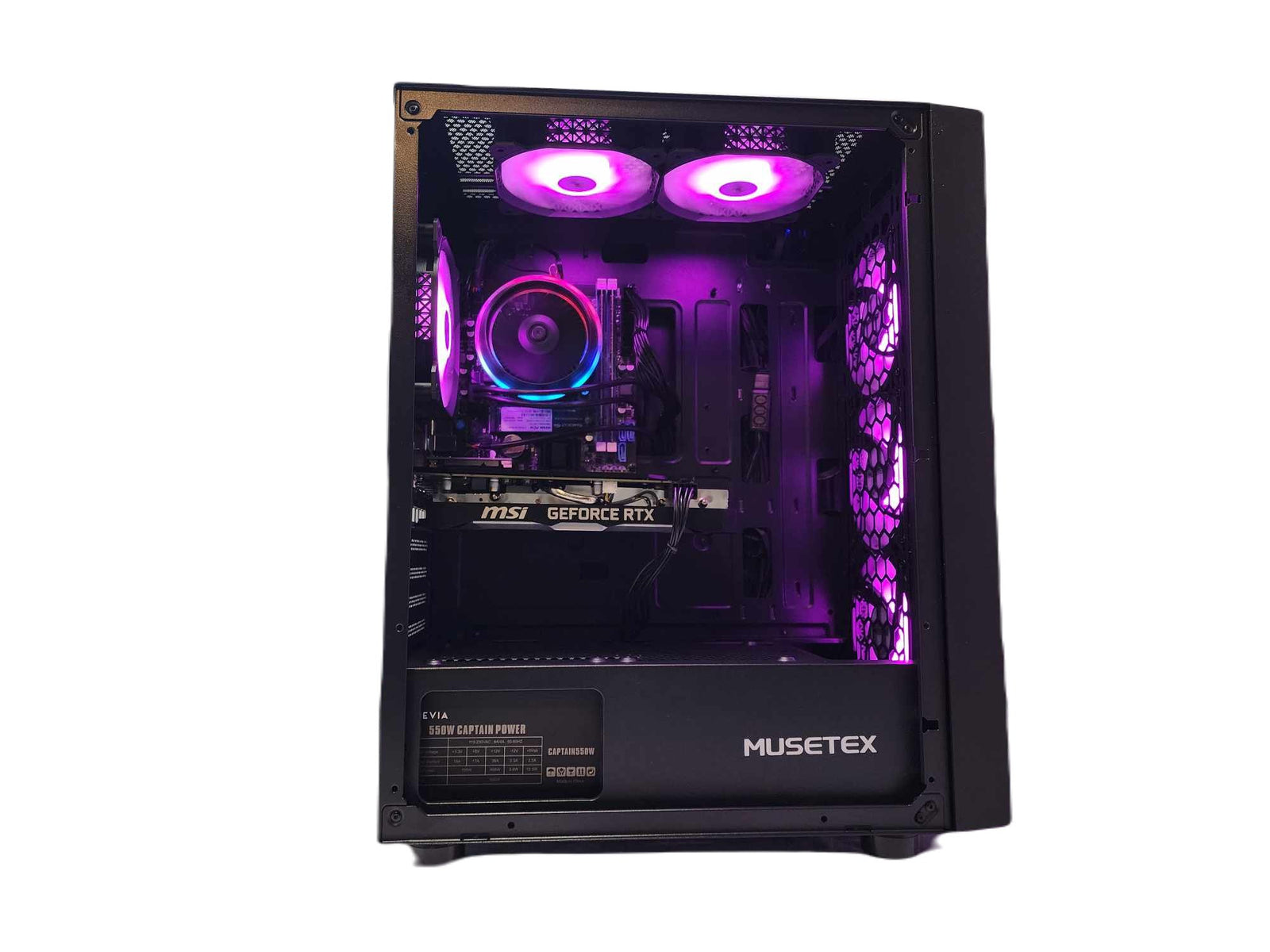 Gaming Desktop PC Computer Ryzen 3 NVIDIA RTX 4060 SSD 500GB 1TB 2TB 16GB 32GB 64GBB G06 Black A520 - Geek Tech