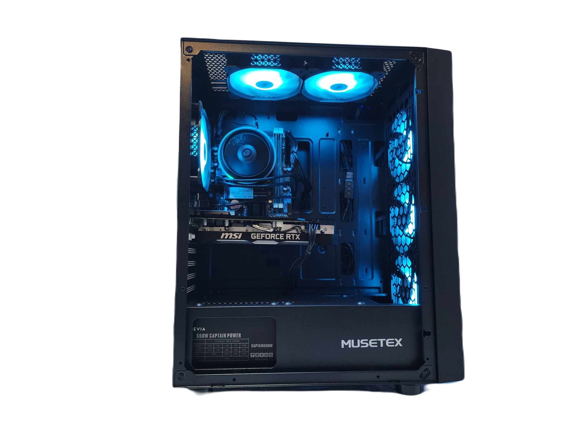 Gaming Desktop PC Computer Ryzen 3 NVIDIA RTX 4060 SSD 500GB 1TB 2TB 16GB 32GB 64GBB G06 Black A520 - Geek Tech