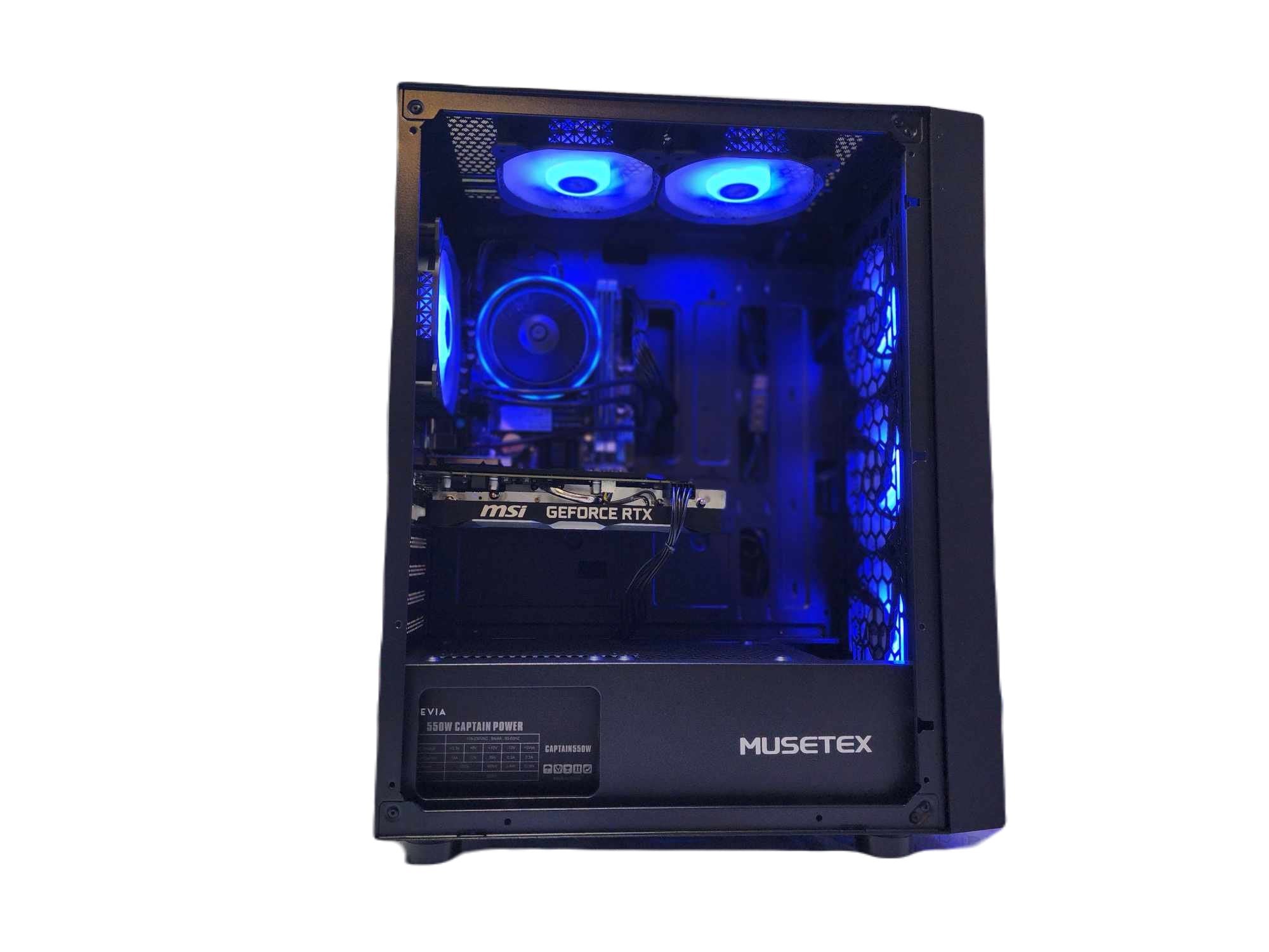 Gaming Desktop PC Computer Ryzen 3 NVIDIA RTX 4060 SSD 500GB 1TB 2TB 16GB 32GB 64GBB G06 Black A520 - Geek Tech