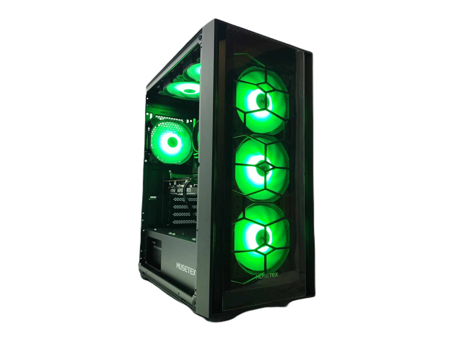 Gaming Desktop PC Computer Ryzen 3 NVIDIA RTX 4060 SSD 500GB 1TB 2TB 16GB 32GB 64GBB G06 Black A520 - Geek Tech