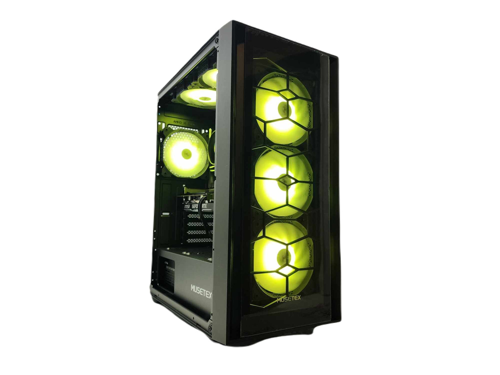 Gaming Desktop PC Computer Ryzen 3 NVIDIA RTX 4060 SSD 500GB 1TB 2TB 16GB 32GB 64GBB G06 Black A520 - Geek Tech