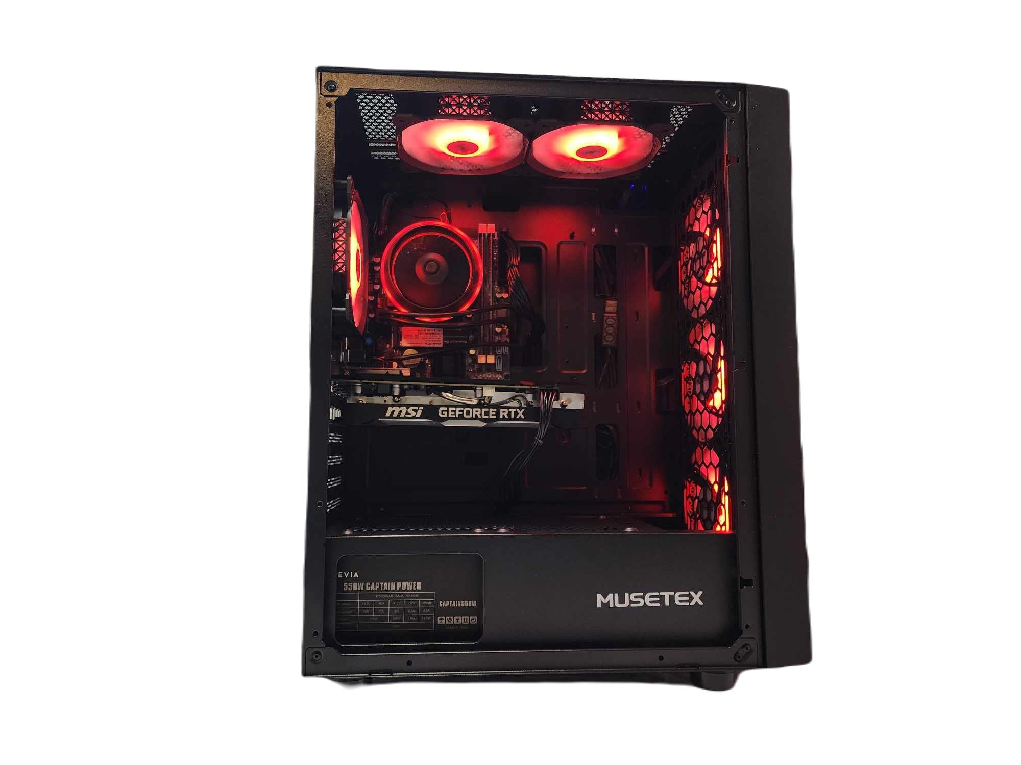 Gaming Desktop PC Computer Ryzen 3 NVIDIA RTX 4060 SSD 500GB 1TB 2TB 16GB 32GB 64GBB G06 Black A520 - Geek Tech