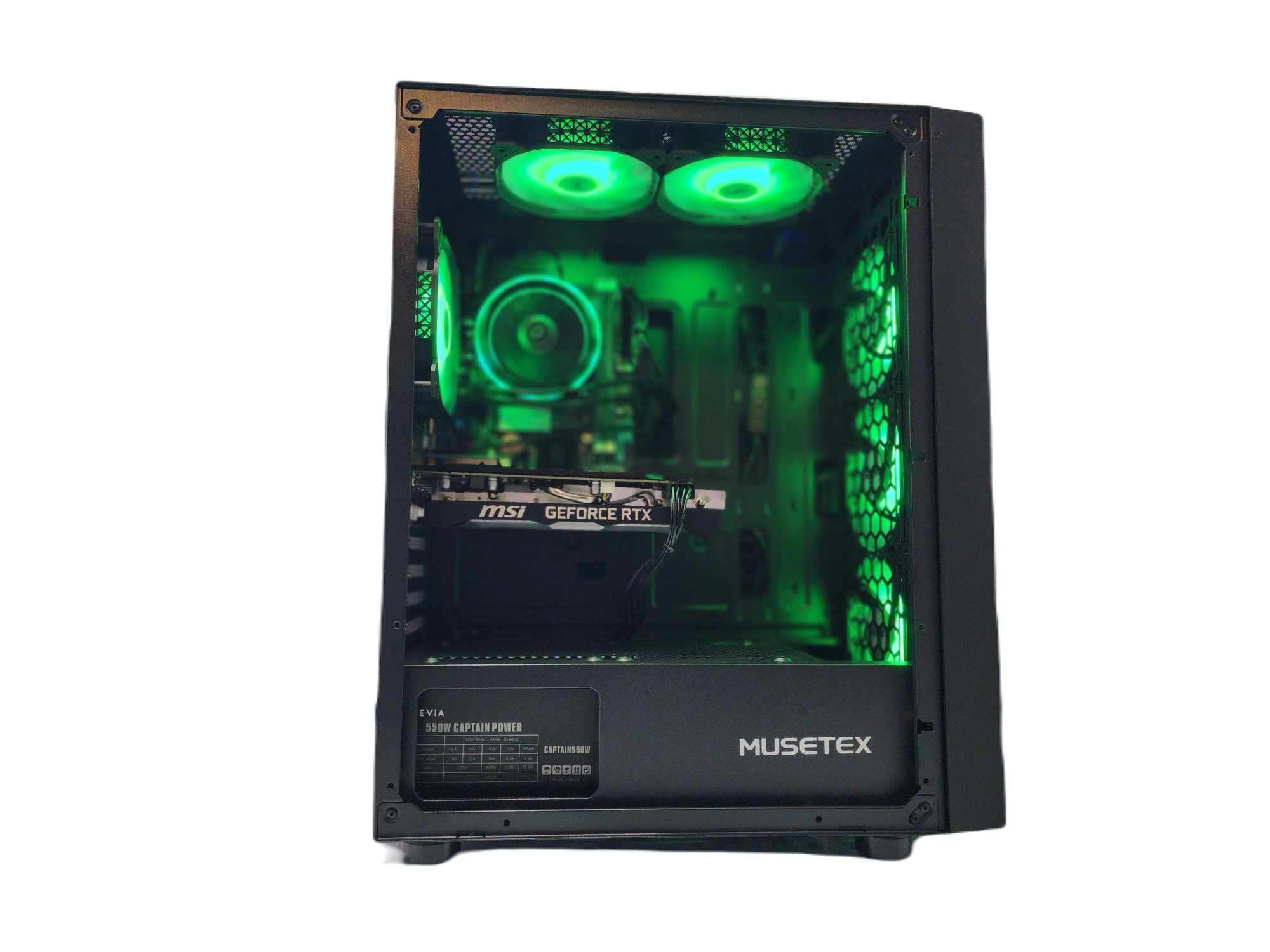 Gaming Desktop PC Computer Ryzen 3 NVIDIA RTX 4060 SSD 500GB 1TB 2TB 16GB 32GB 64GBB G06 Black A520 - Geek Tech